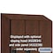 Salsbury Industries 1 Tier Designer Locker, 54"Wx76"Hx24"D, 3 Door, Mahogany 18-21364MAH - alternate 6